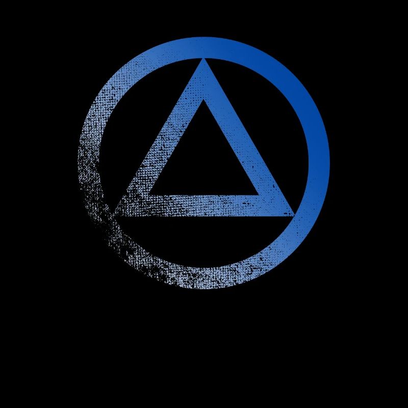 Anonymous alcoholic symbol logo AA NA anti alcohol