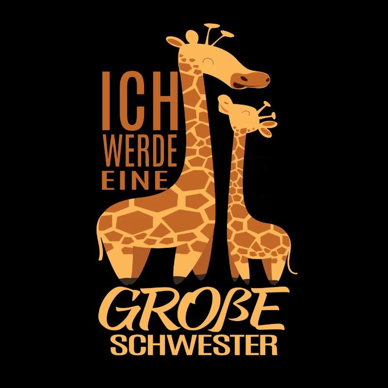 Ich werde große Schwester Giraffe