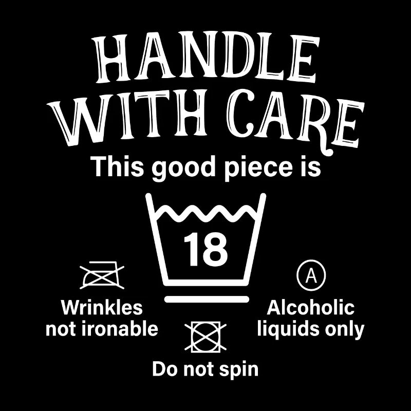 Manipuler avec soin dix-huit cadeau 18e anniversaire