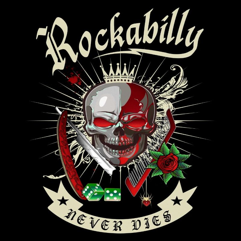 Rockabilly Skull