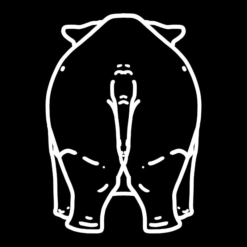 Fesses de rhinocéros