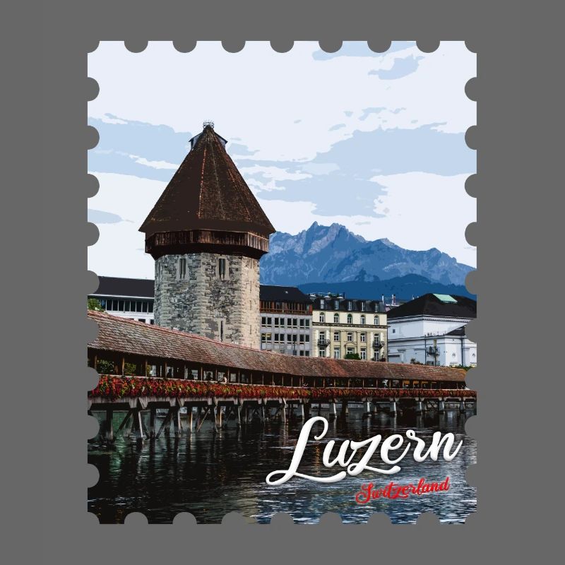 Lucerne Chapel Bridge Panorama