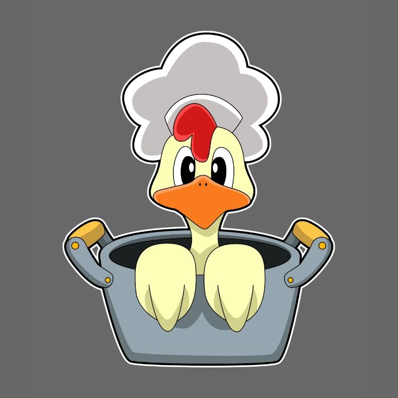 Poulet avec marmite