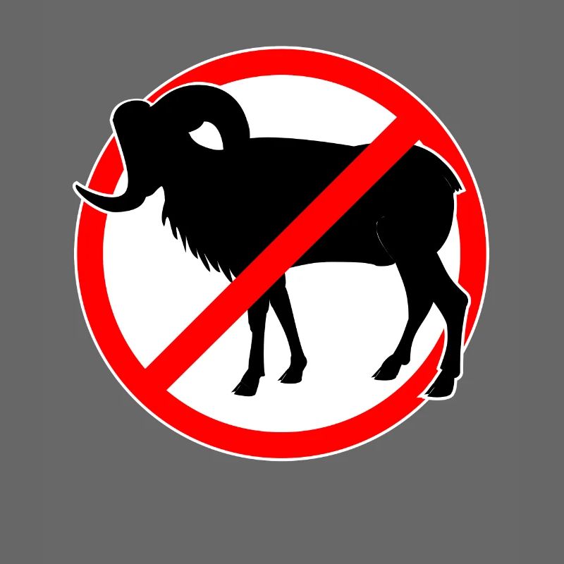 Ziegen oder Mufflons verboten - Ziege