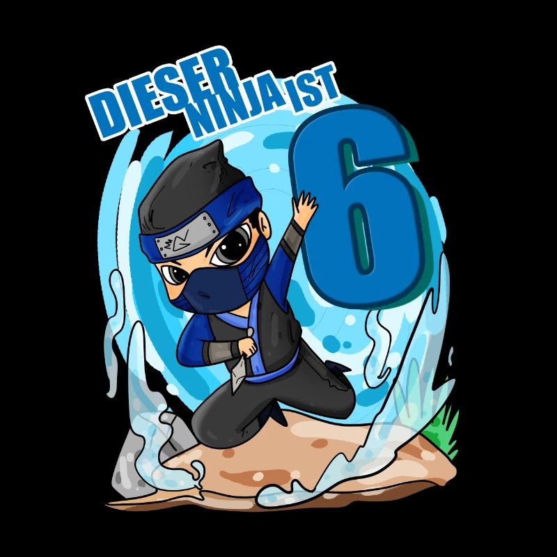 6 Jahre Geburtstag Junge Ninja - Ich bin 6
