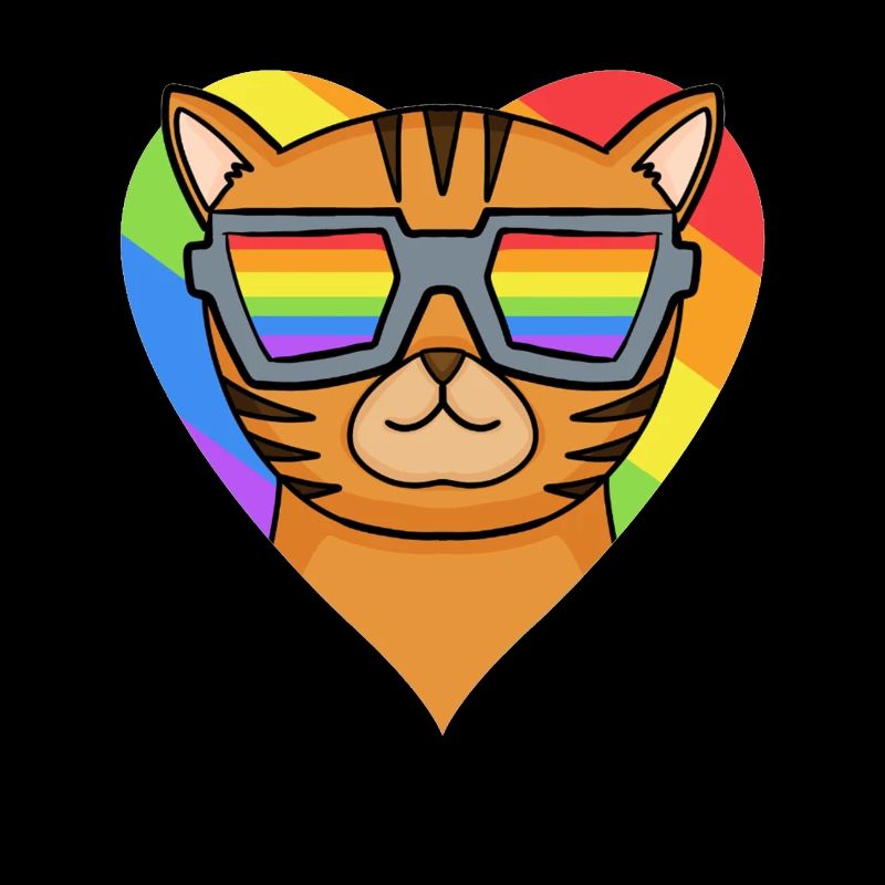 LGBT Katze Bengalkatze Regenbogen
