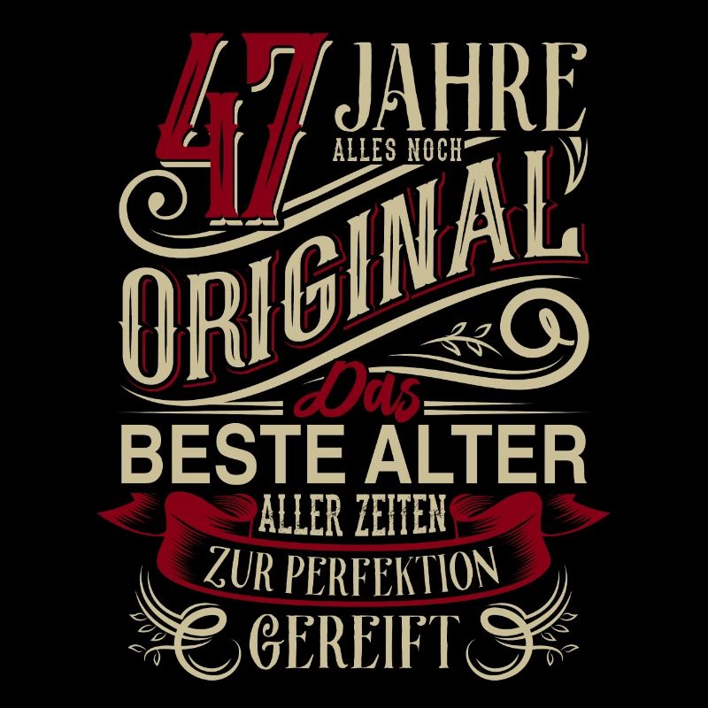 47. Geburtstag Vintage Retro