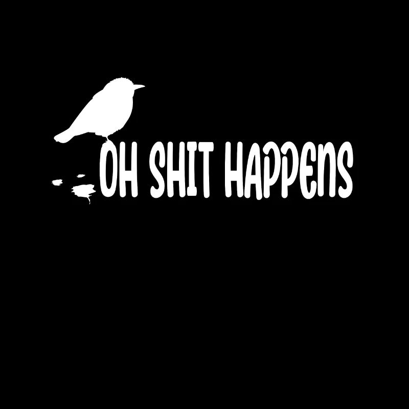 Budgie Oh Shit Happens - Funny Bird Lovers