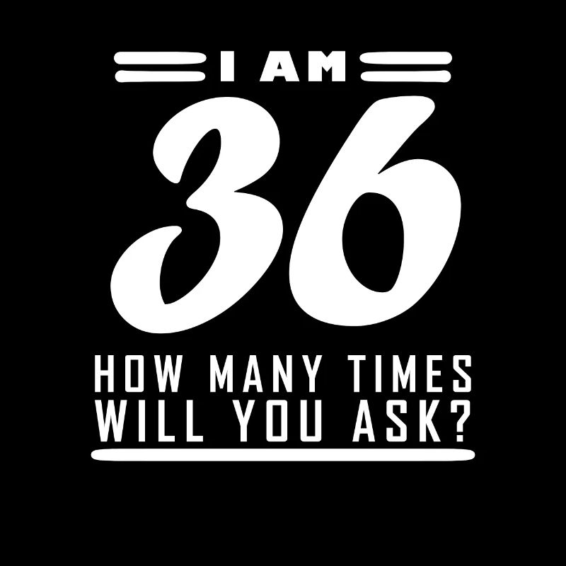 J’ai 36 ans – 36e anniversaire