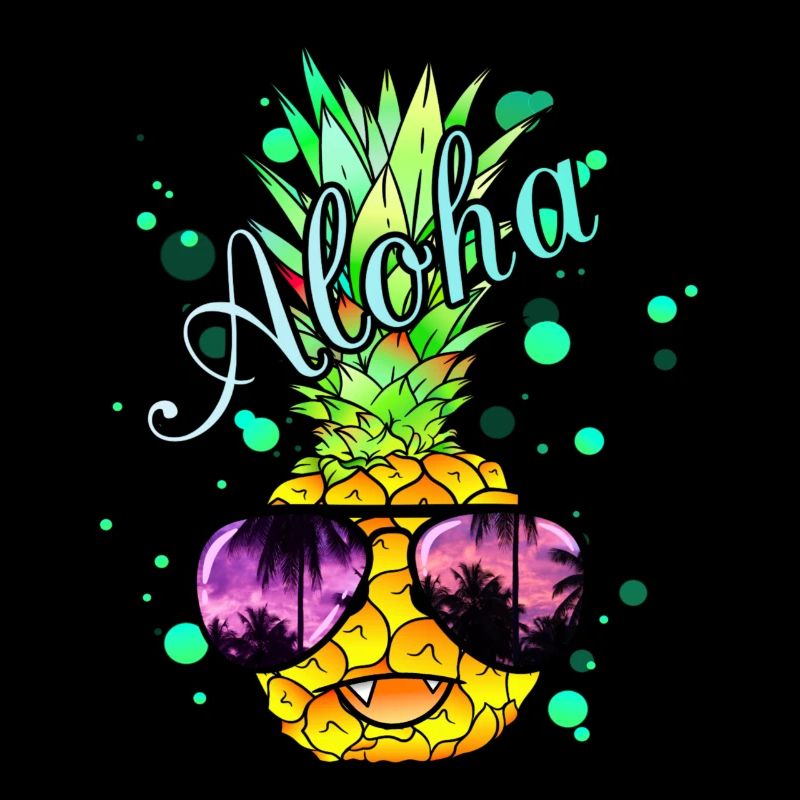 Vampire pineapple with cool sunglasses