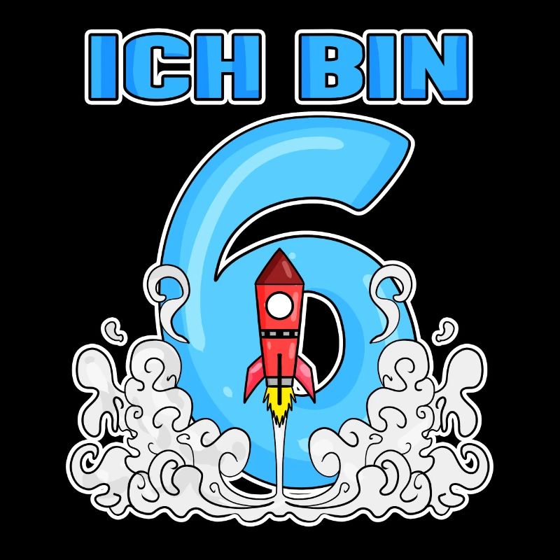 Junge 6 Jahre alt - Ich bin 6 - 6. Geburtstag