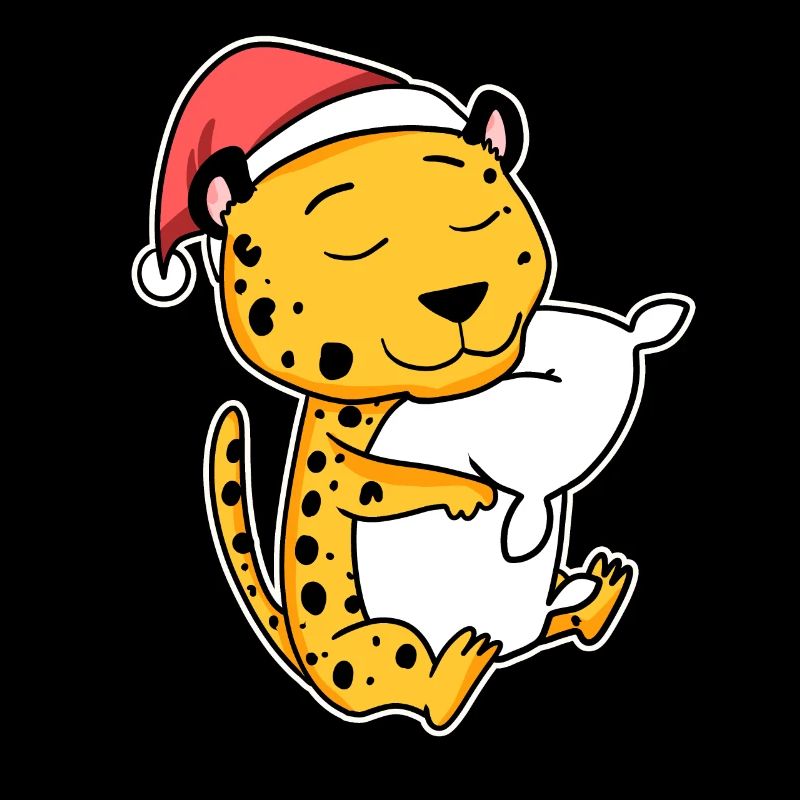Guépard Noël Sommeil Sommeil Sommeil