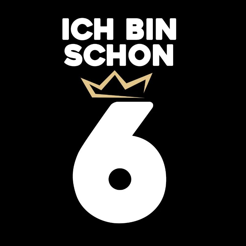 6 Geburtstag - 6 Jahre mit Krone