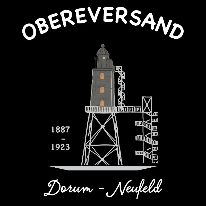 Phare Dorum - Neufeld, côte allemande de la mer du Nord