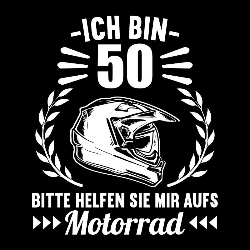 Ich bin 50 bitte helfen auf Motorrad 50 Geburtstag