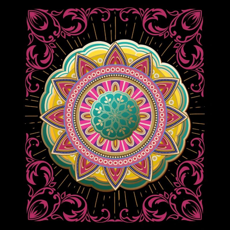 Arabesque, Mandala-Design, 3d-Mandala