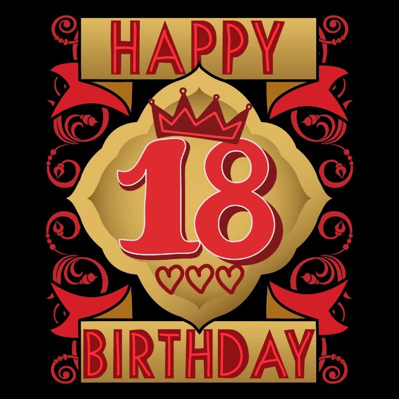 18. Geburtstag 18 Jahre alt Spruch, Vintage-Design