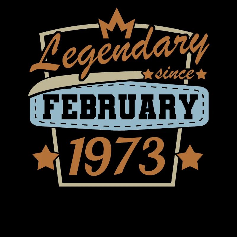 Februar 1973 Retro Geburtstag