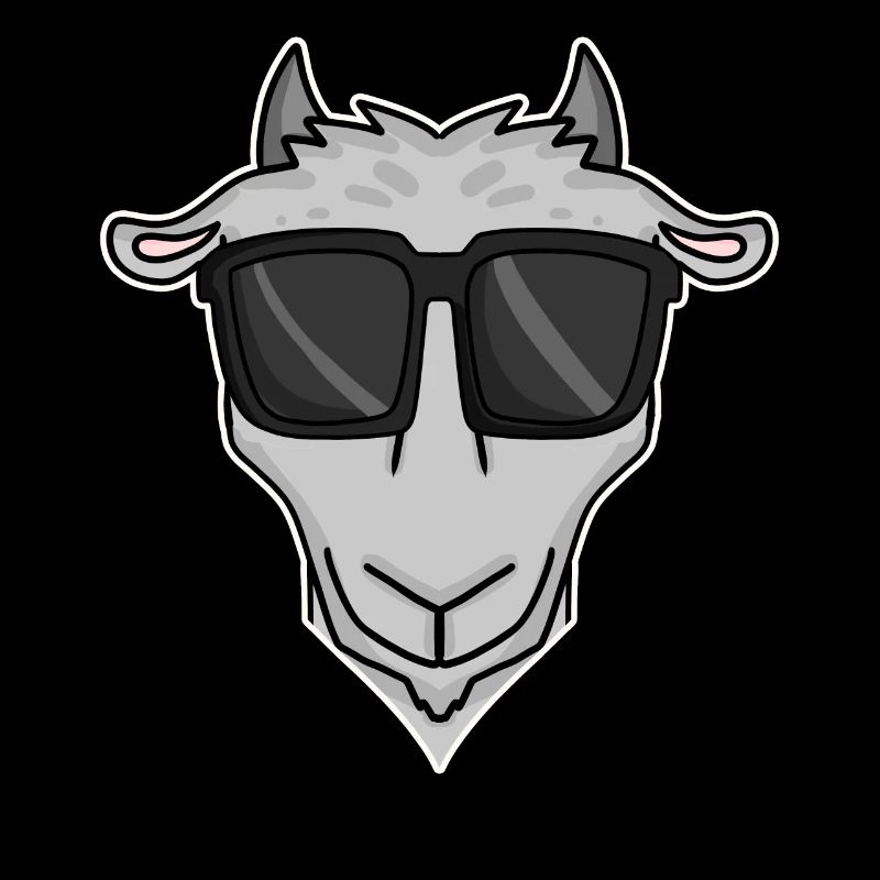 Goat with sunglasses