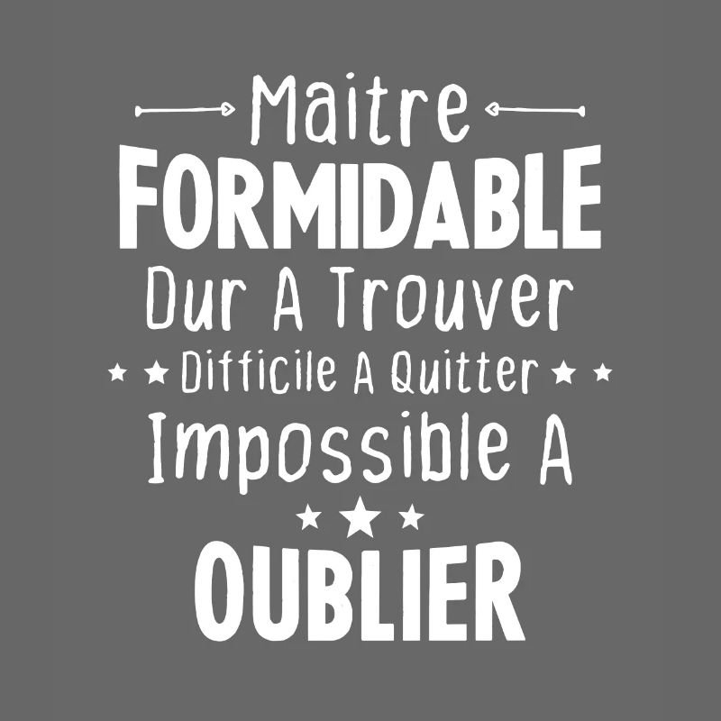 Maître Formidable Idée Cadeau Maître D'école