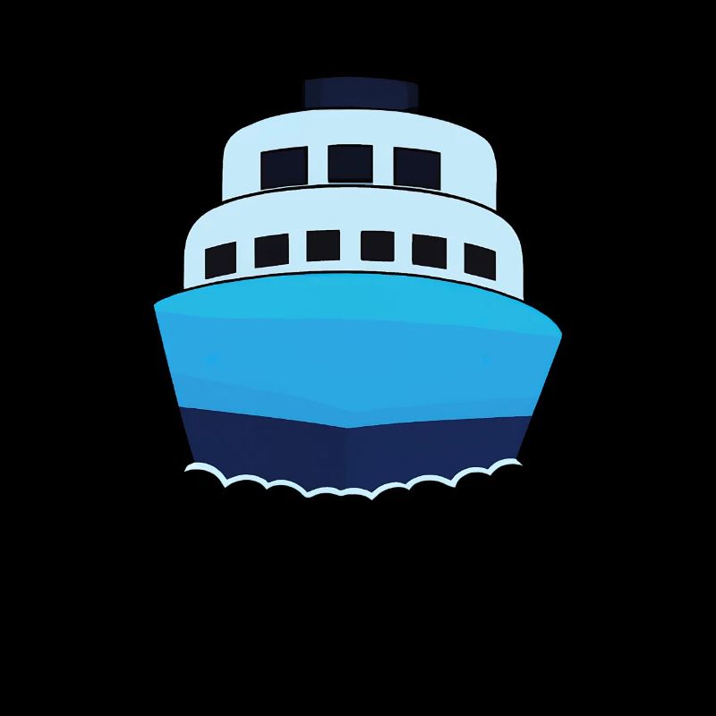 Design de bateau de croisière Bleu Minimaliste