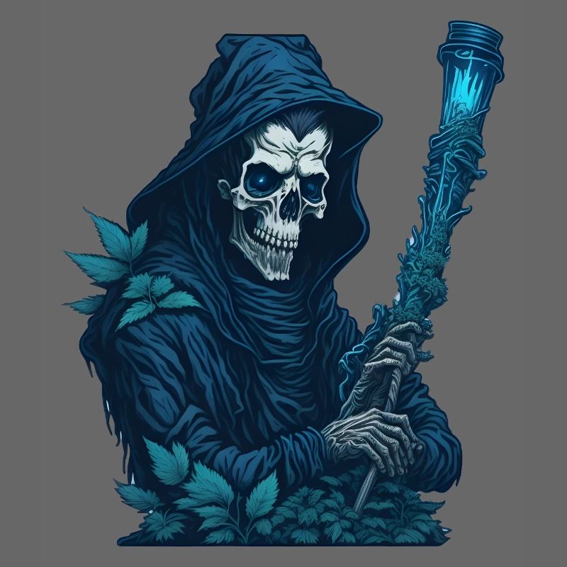 Grim Reaper with Grass Pipe