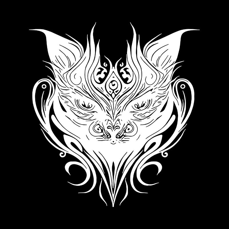 Tattoo Katze in Geometrischem Linien Style
