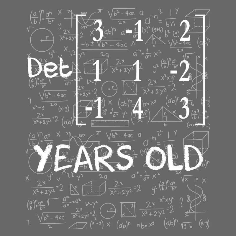 44e anniversaire 44 ans déterminant de matrice