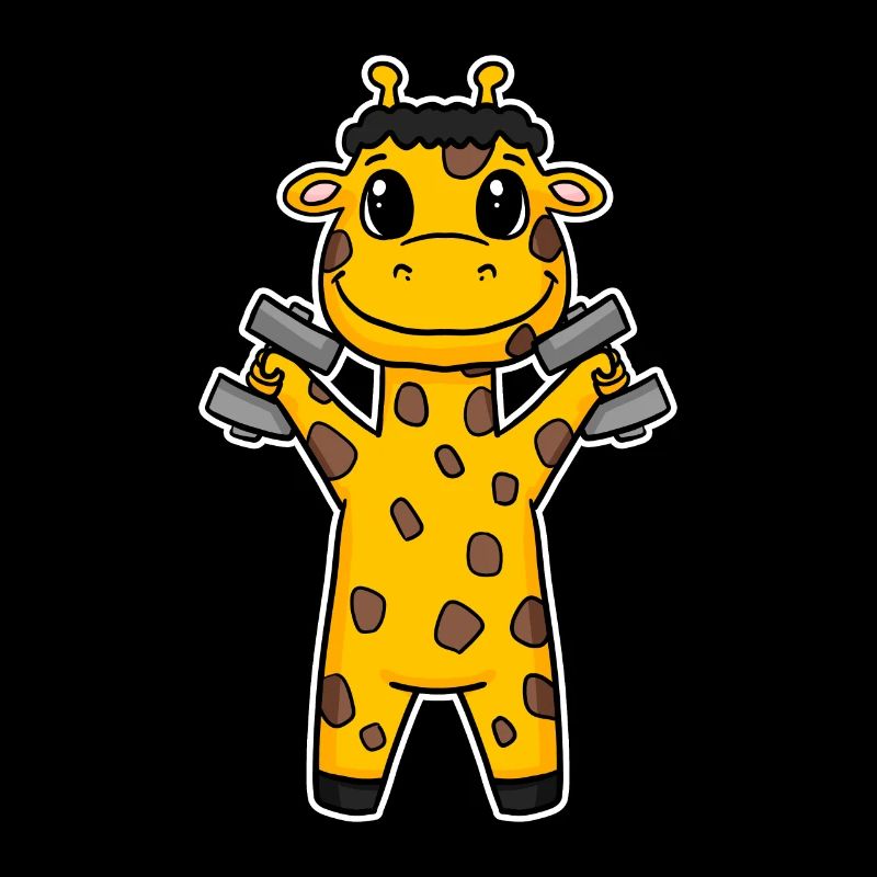 Giraffe Dumbbell Training Strength Training Fitness