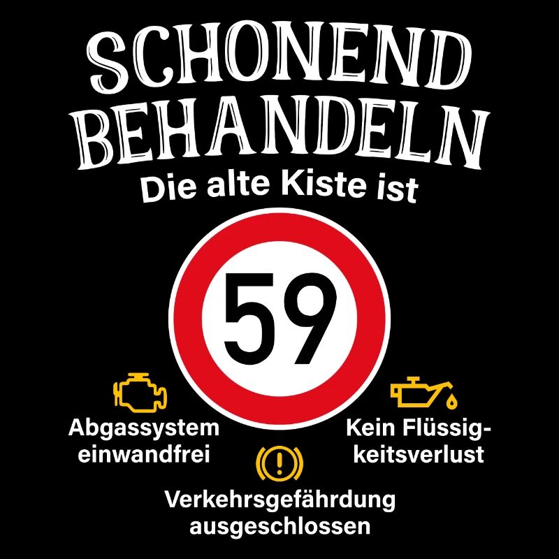 59. Geburtstag Schonend Behandeln 59 Alte Kiste 59
