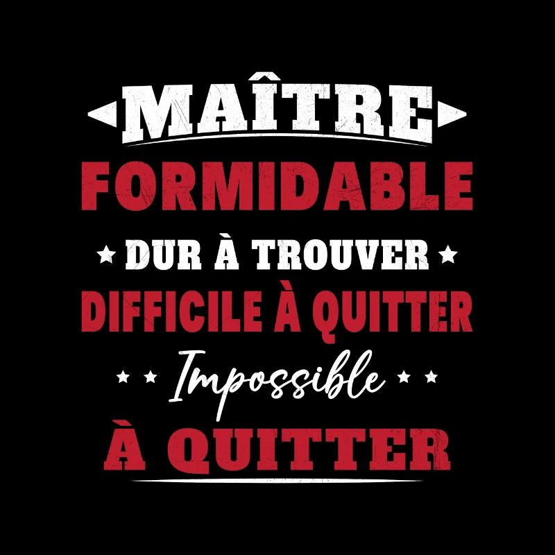 Maître formidable idée cadeau maître d'école