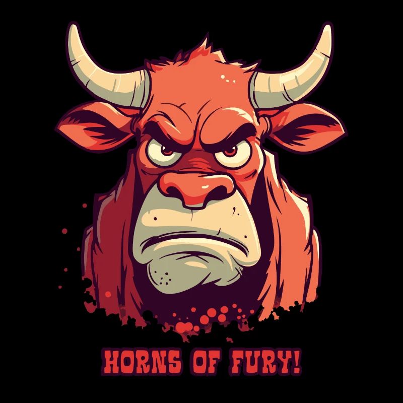 Cornes de colère: Vache taureau de ferme