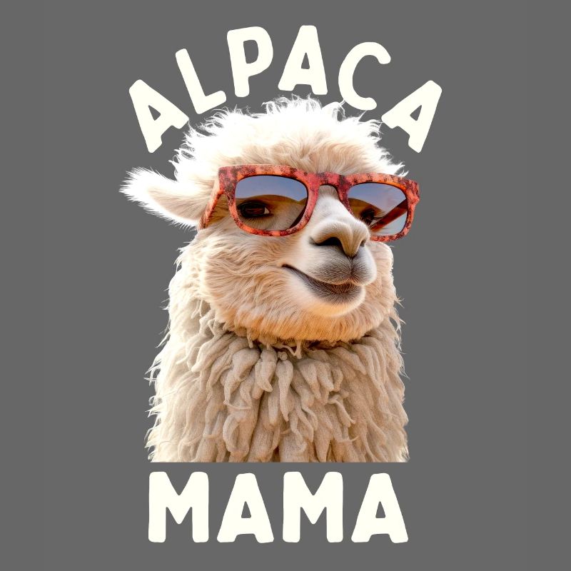 Alpaka Mama Alpaca Mutter Lama Muttertag Alpaka