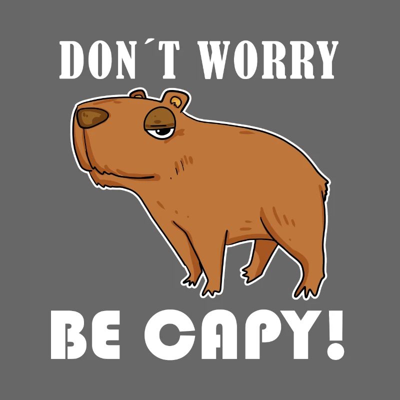 Capybara Tier Spruch