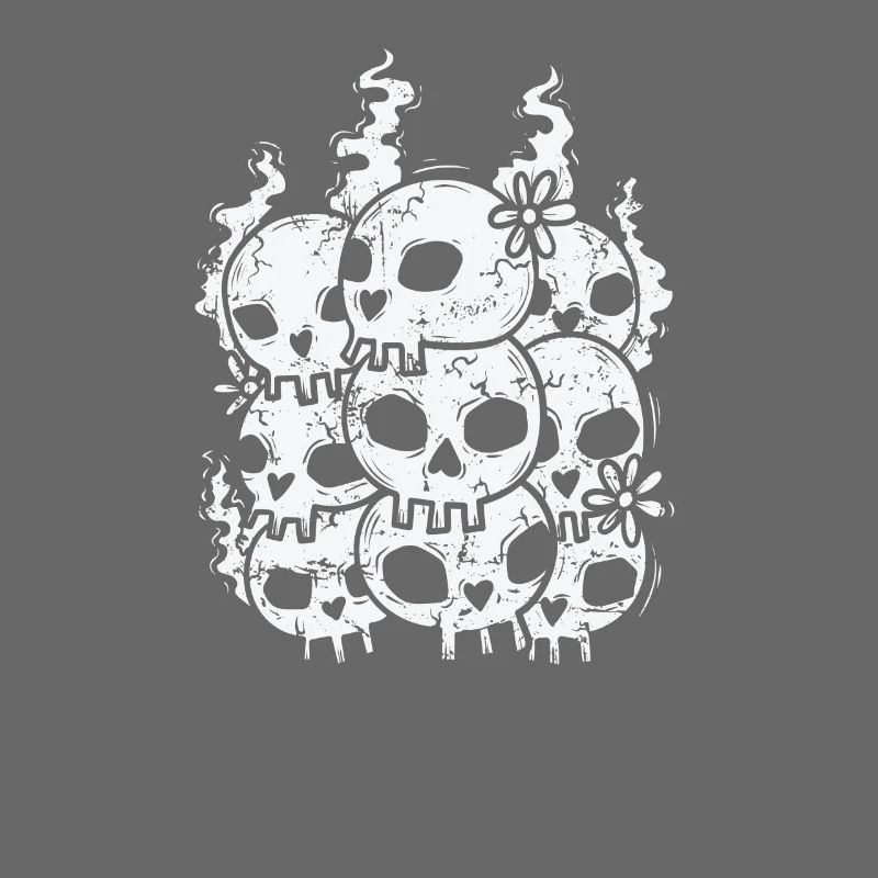 Bone Skull Gothic Style