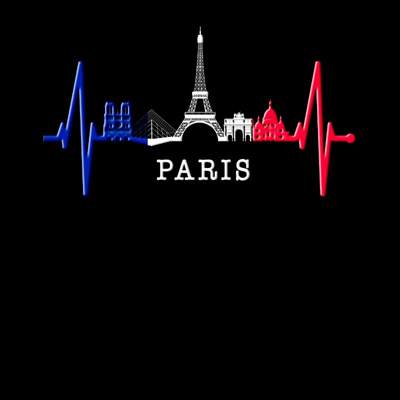 Paris Skyline Herzschlag Eiffelturm Frankreich