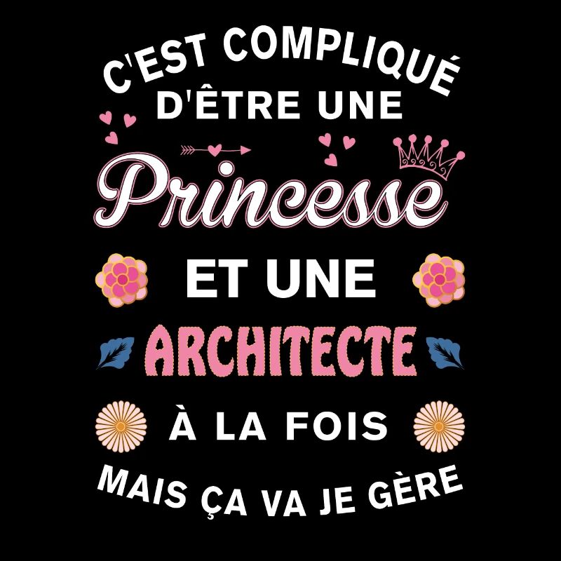 Cadeau Humoristique architecte Princesse