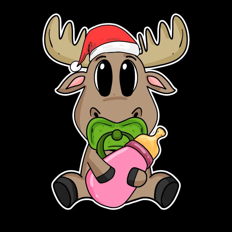 Bébé orignal Noël