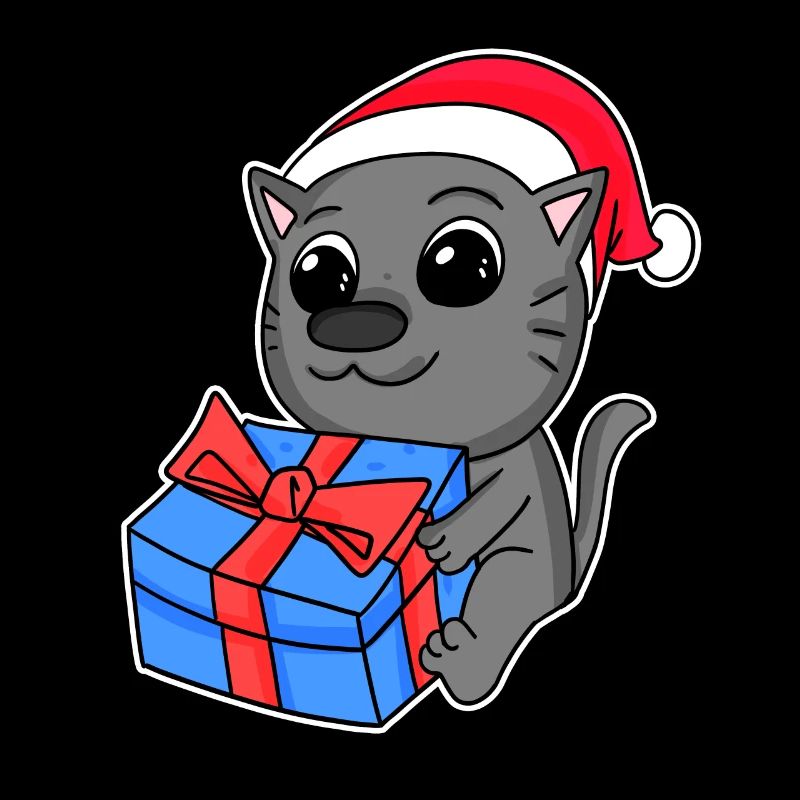 Katze Weihnachten