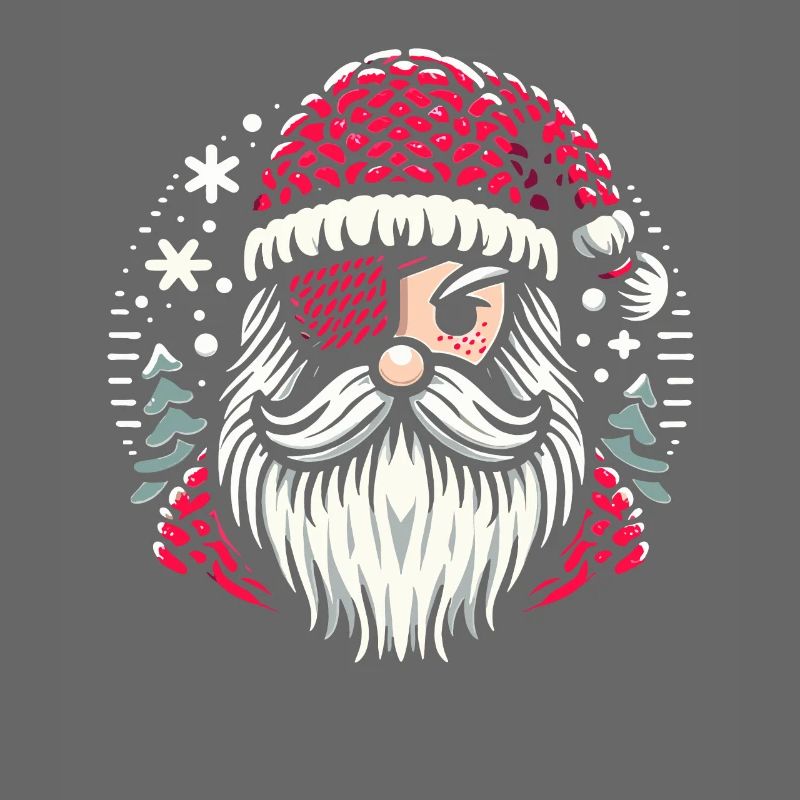 Santa Claus Knitting Pattern with Eye Patch