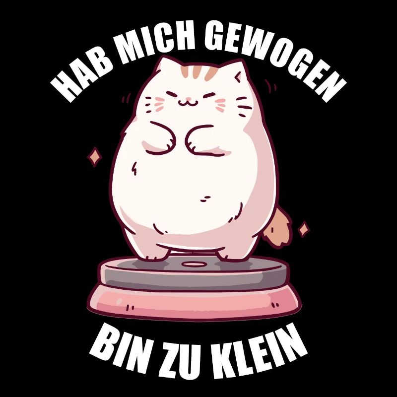 Hab mich gewogen bin zu klein Katze