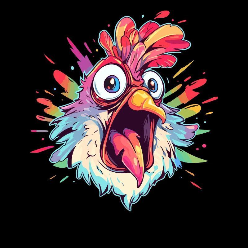 Poulet Poulets Poulet Propriétaire Crazy Chicken