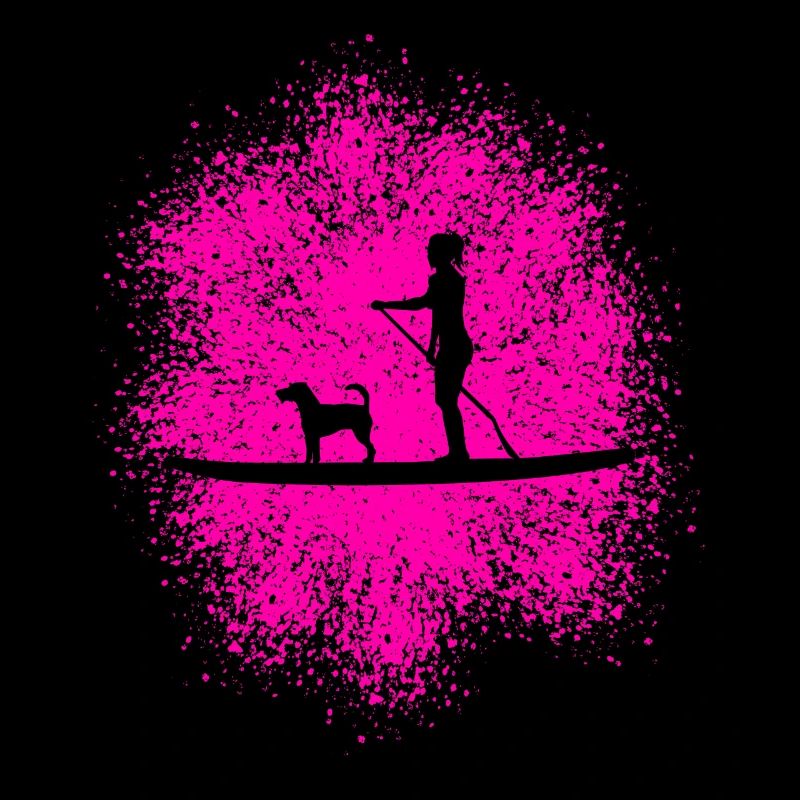 Stand Up Paddling mit Hund