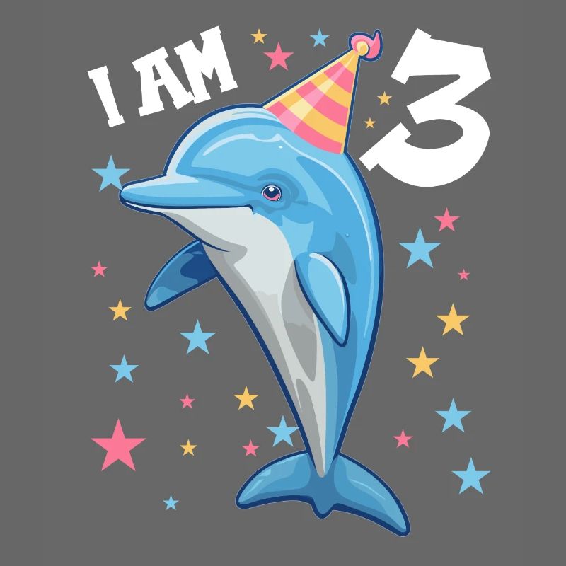 I am 3 years old Dolphins Dolphin 3rd birthday