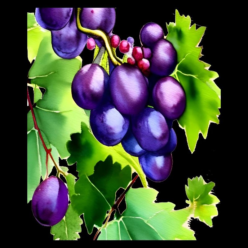 Trauben an einem Weinstock