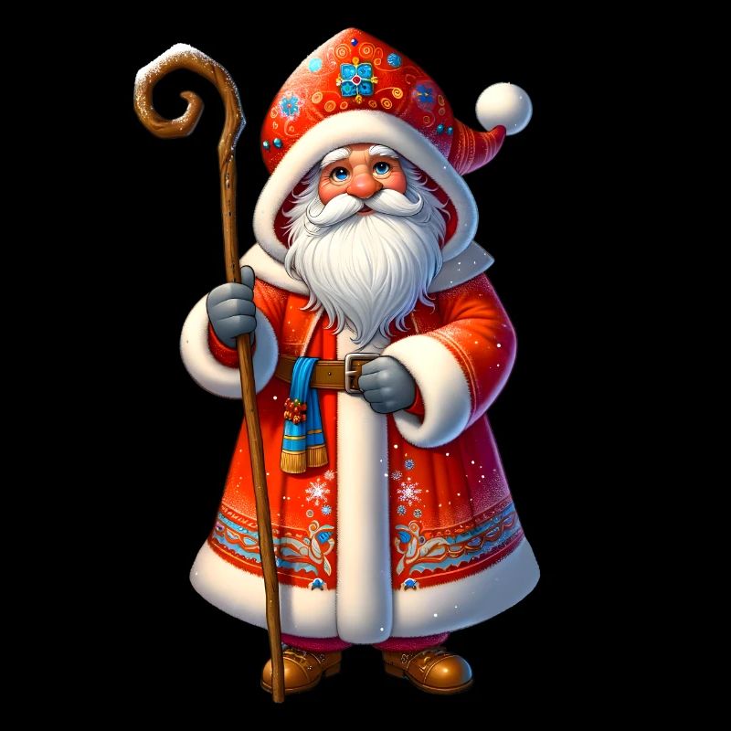 Ded Moroz Snegurotschka russischer Weihnachtsmann