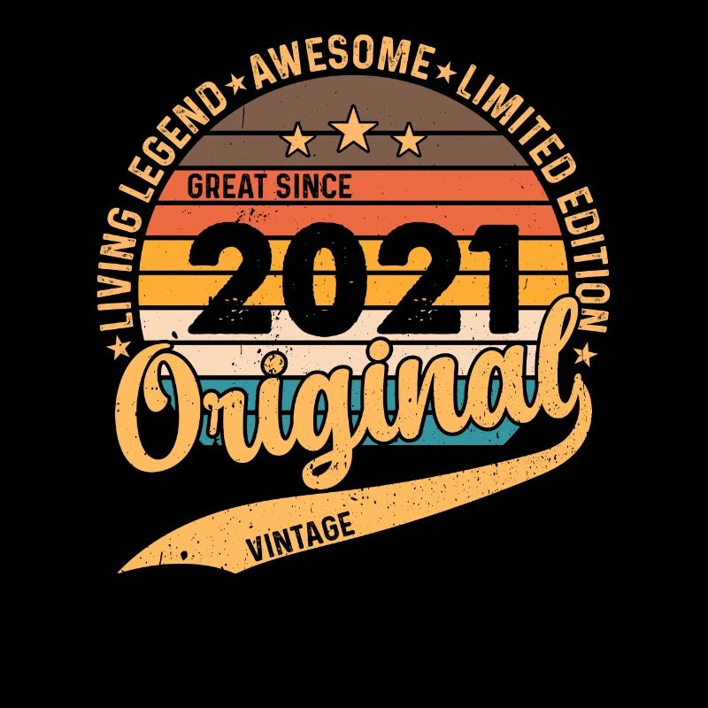 2021 Original 2021 Vintage Vintage Retro anniversa