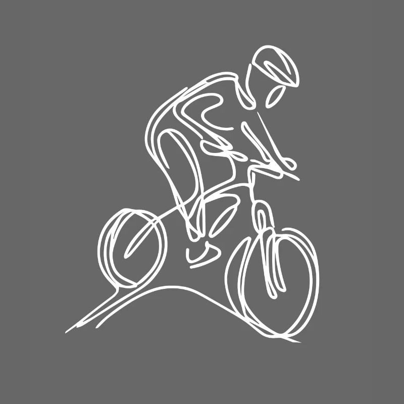 Mountainbiker Skizze