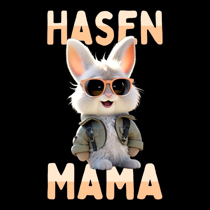 Hasen Mama Muttertag Kaninchen Bunny Mutter Hase