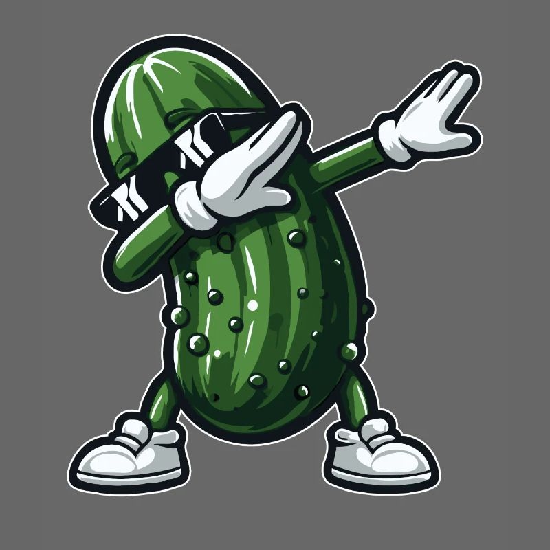 Dabbing Cornichon Dab Concombre Cornichon à l’aneth Drôle